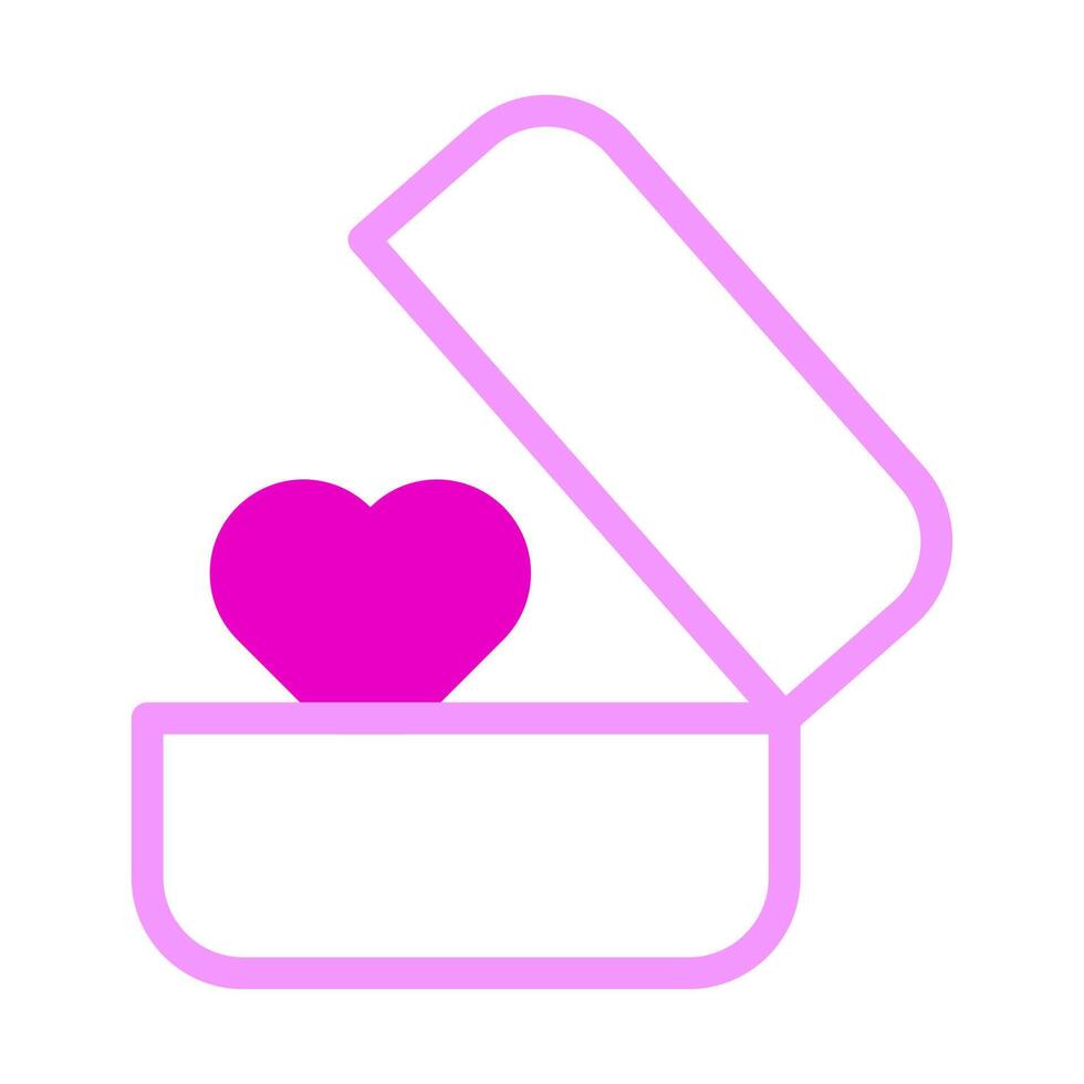 ring icon dualtone pink style valentine vector illustration perfect.