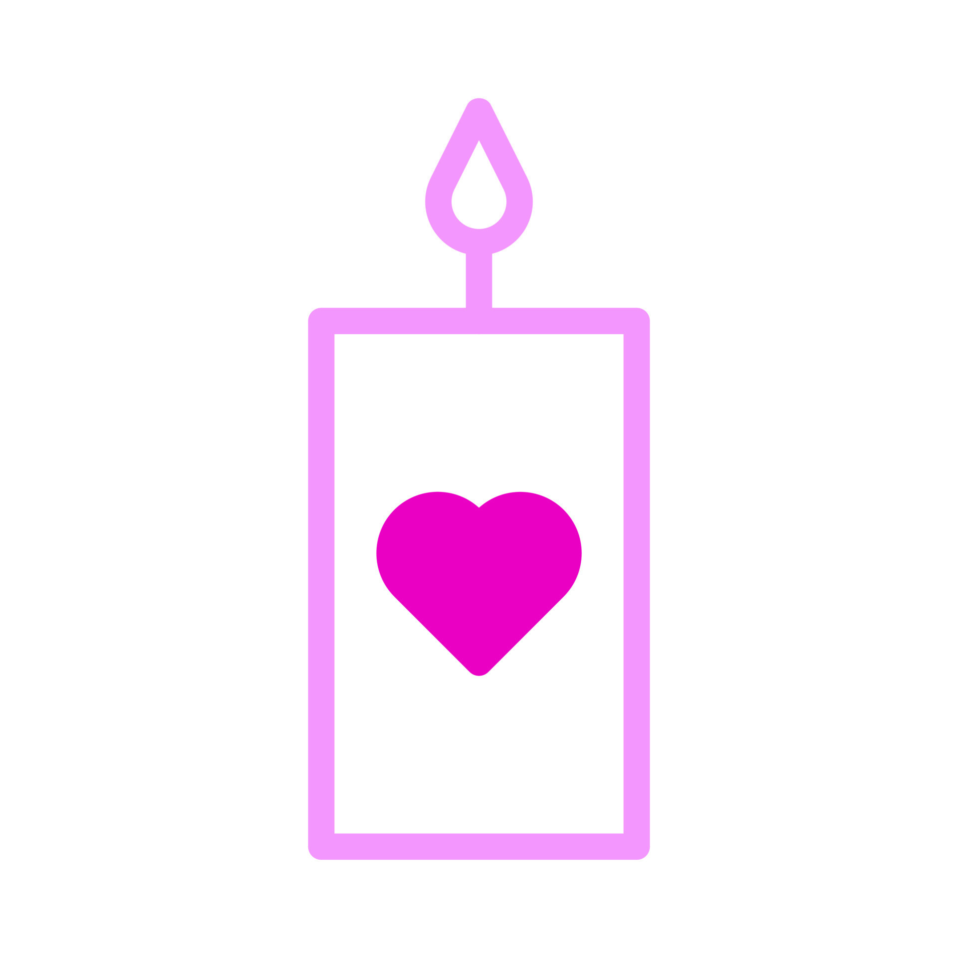 candle icon dualtone pink style valentine vector illustration perfect