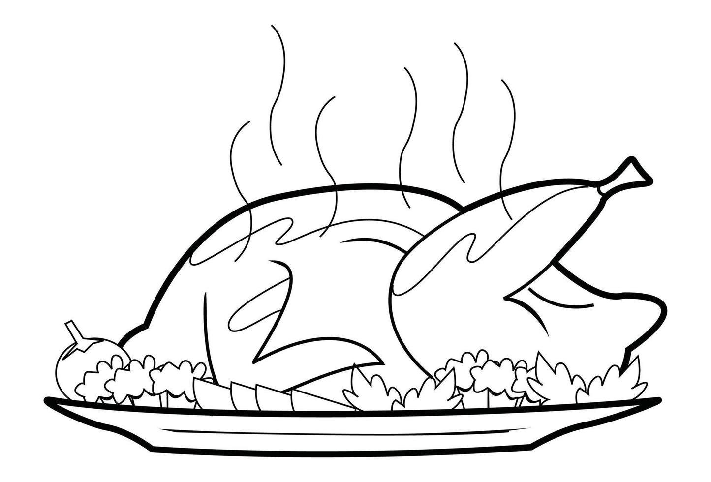 roasted illustration design vector