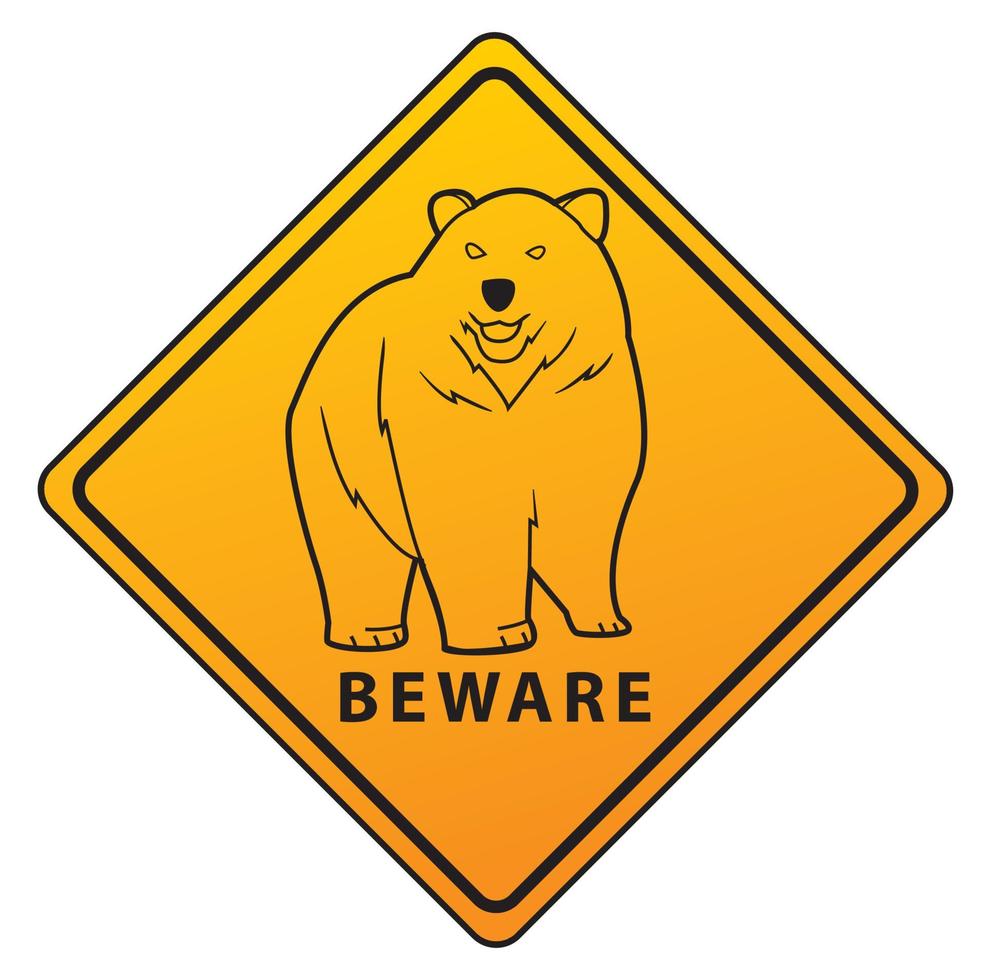 Bear illustration design vector