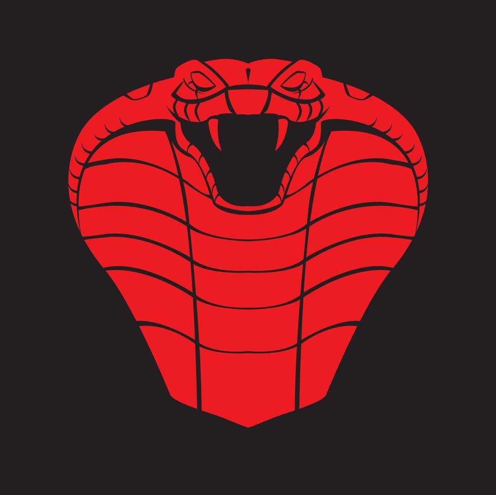 Snake head illustration vector