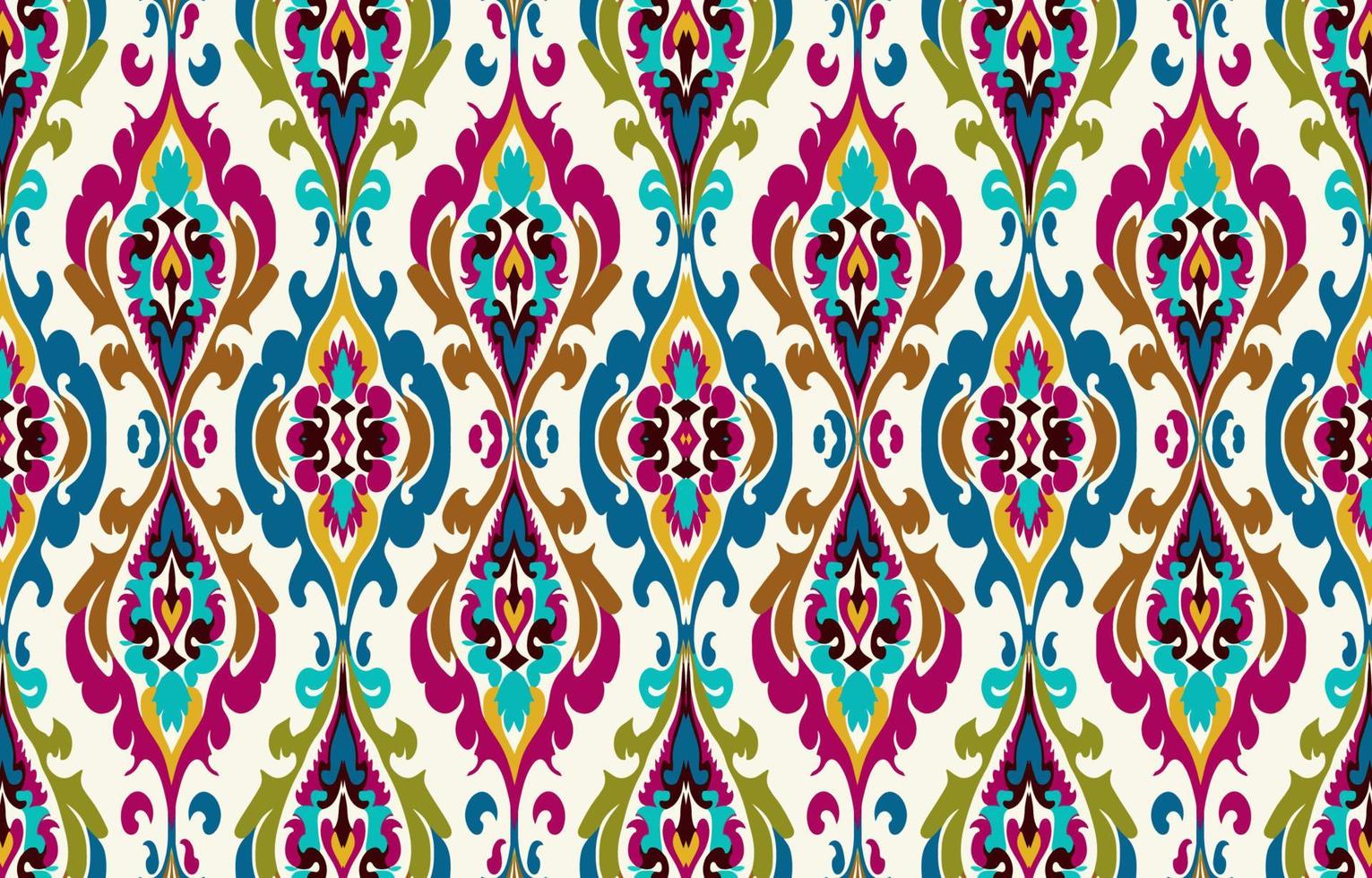 Ethnic fabric pattern. Abstract traditional folk antique graphic line. fabric textile vector illustration ornate elegant luxury style. Art print design for clothing, curtain, carpet, background.