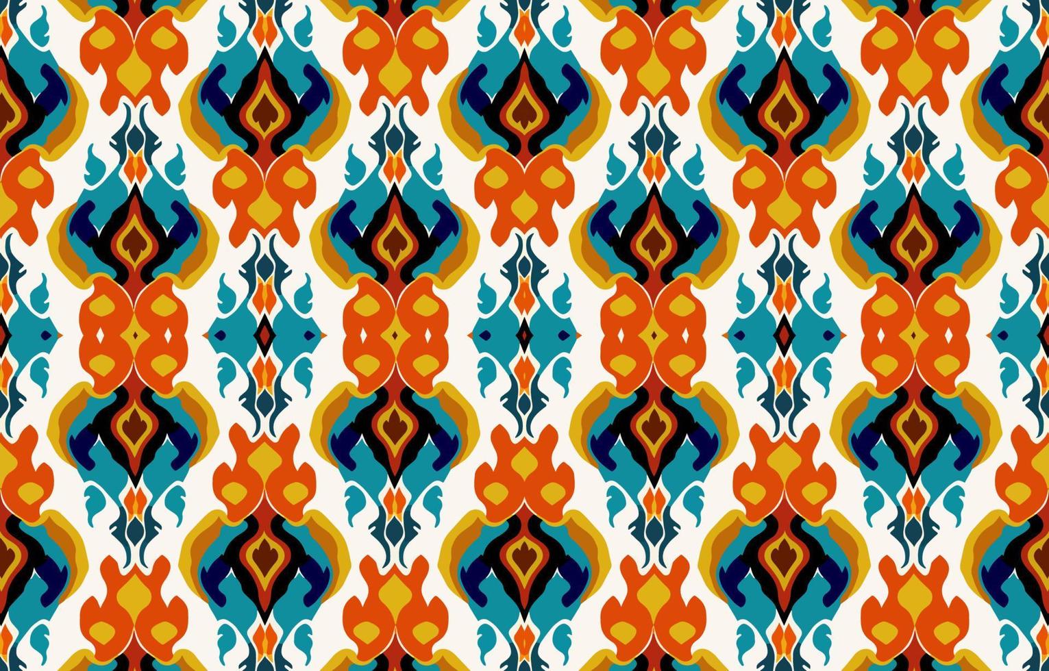 Ethnic seamless fabric pattern. Abstract traditional folk antique vintage retro graphic line. Fabric textile vector illustration ornate elegant luxury style. Art print for clothing, background.