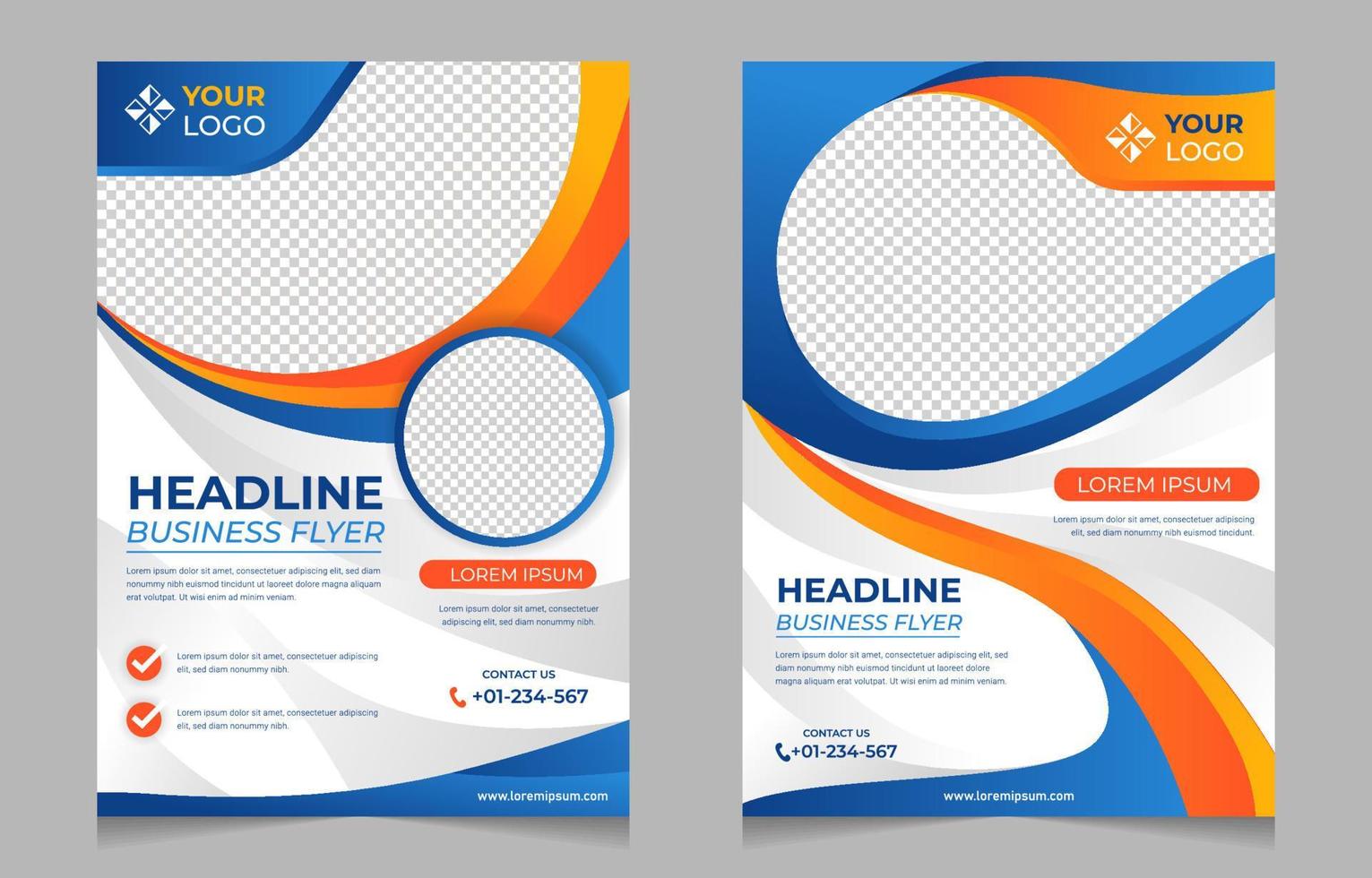 Modern Abstract Business Flyer Template vector