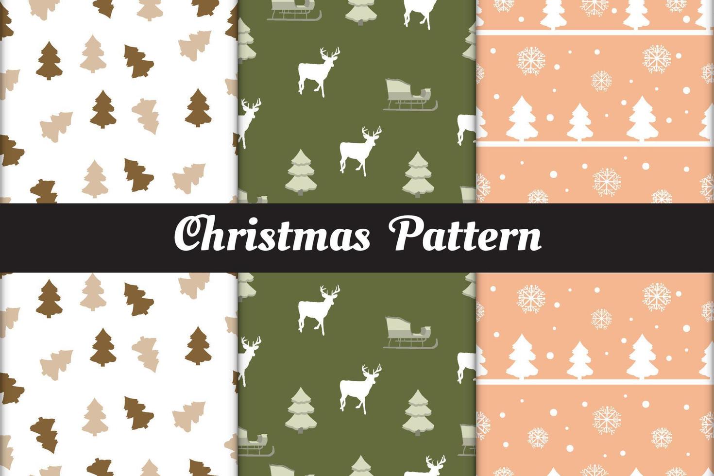 Christmas patterns seamless backgrounds collection 17729835 Vector Art ...