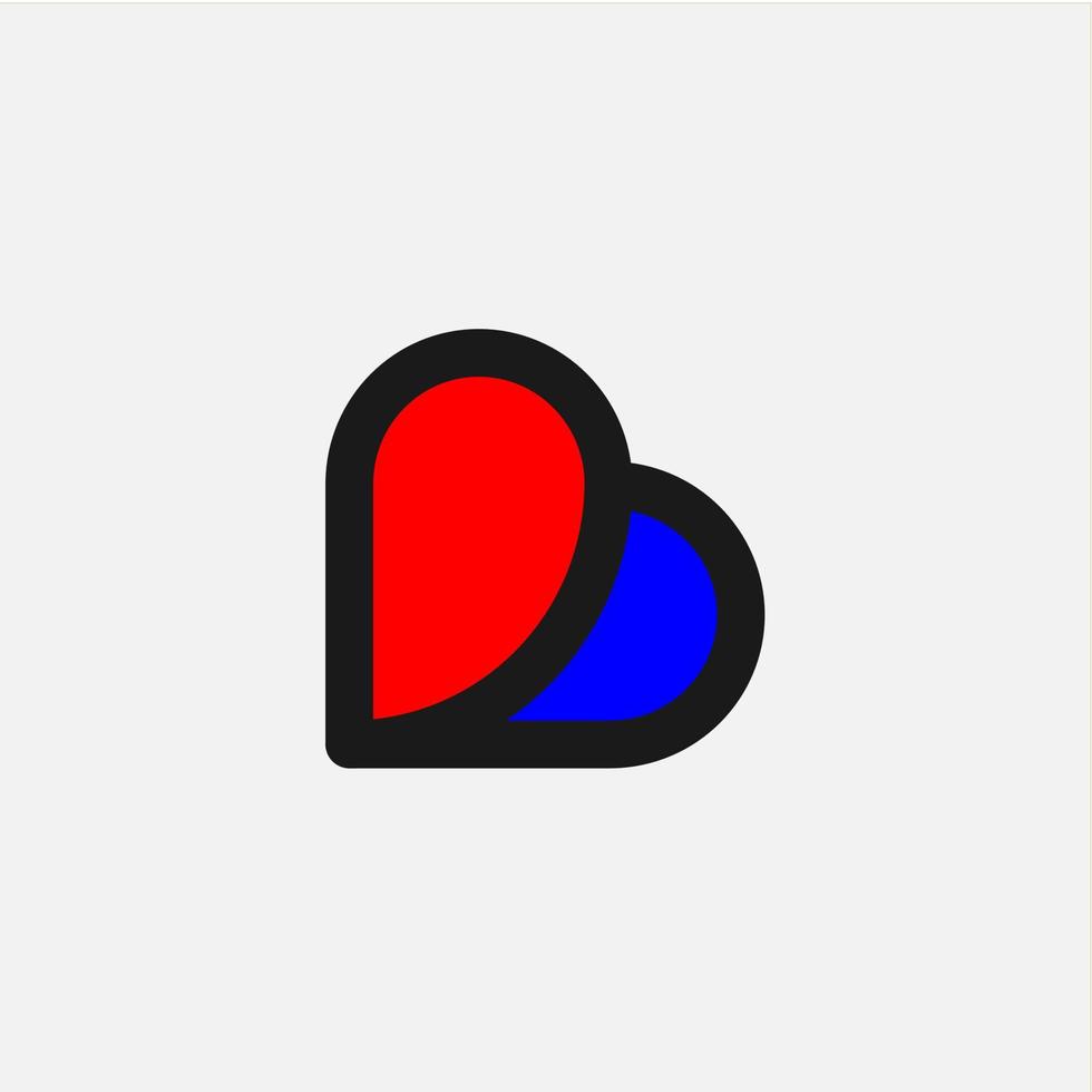 Letter B icon logo vector design template