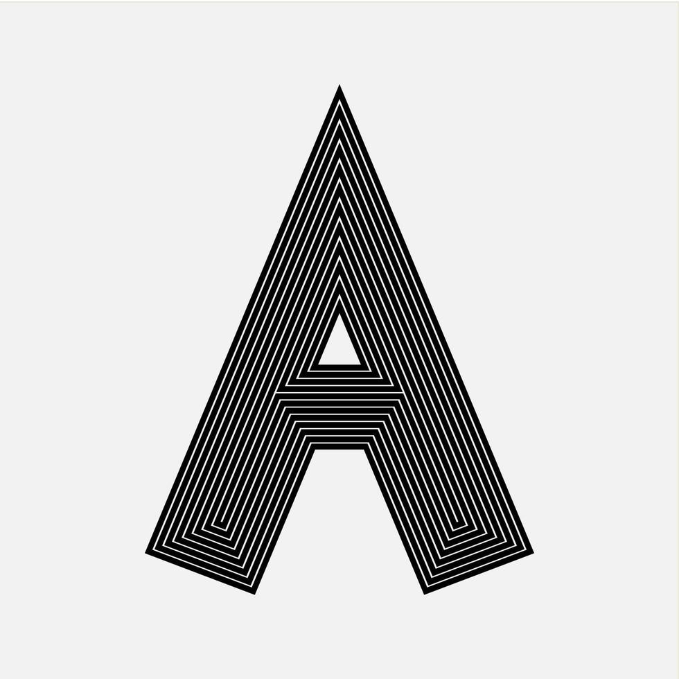 Letter A logo icon vector design template