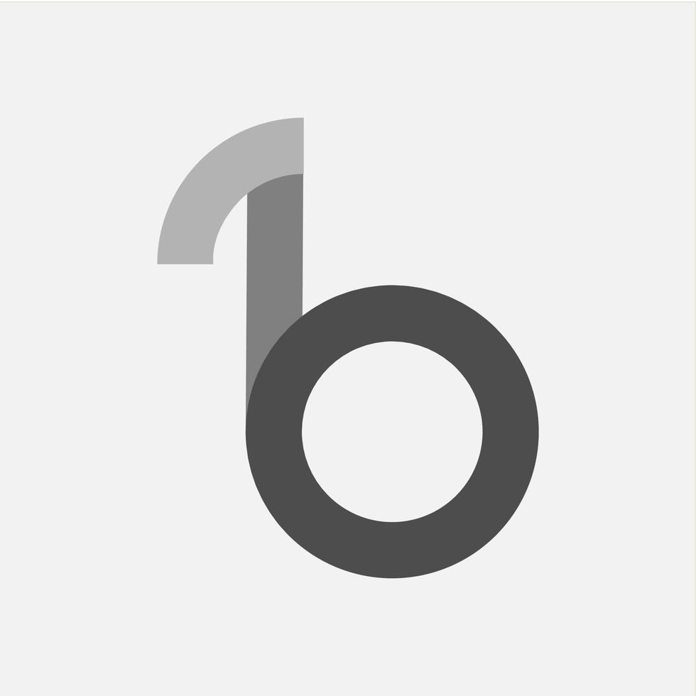 Letter B icon logo vector design template