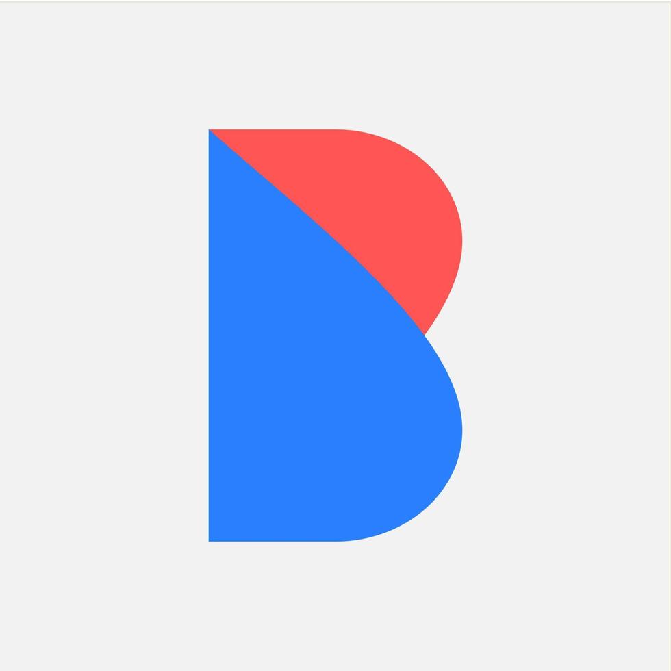 Letter B icon logo vector design template