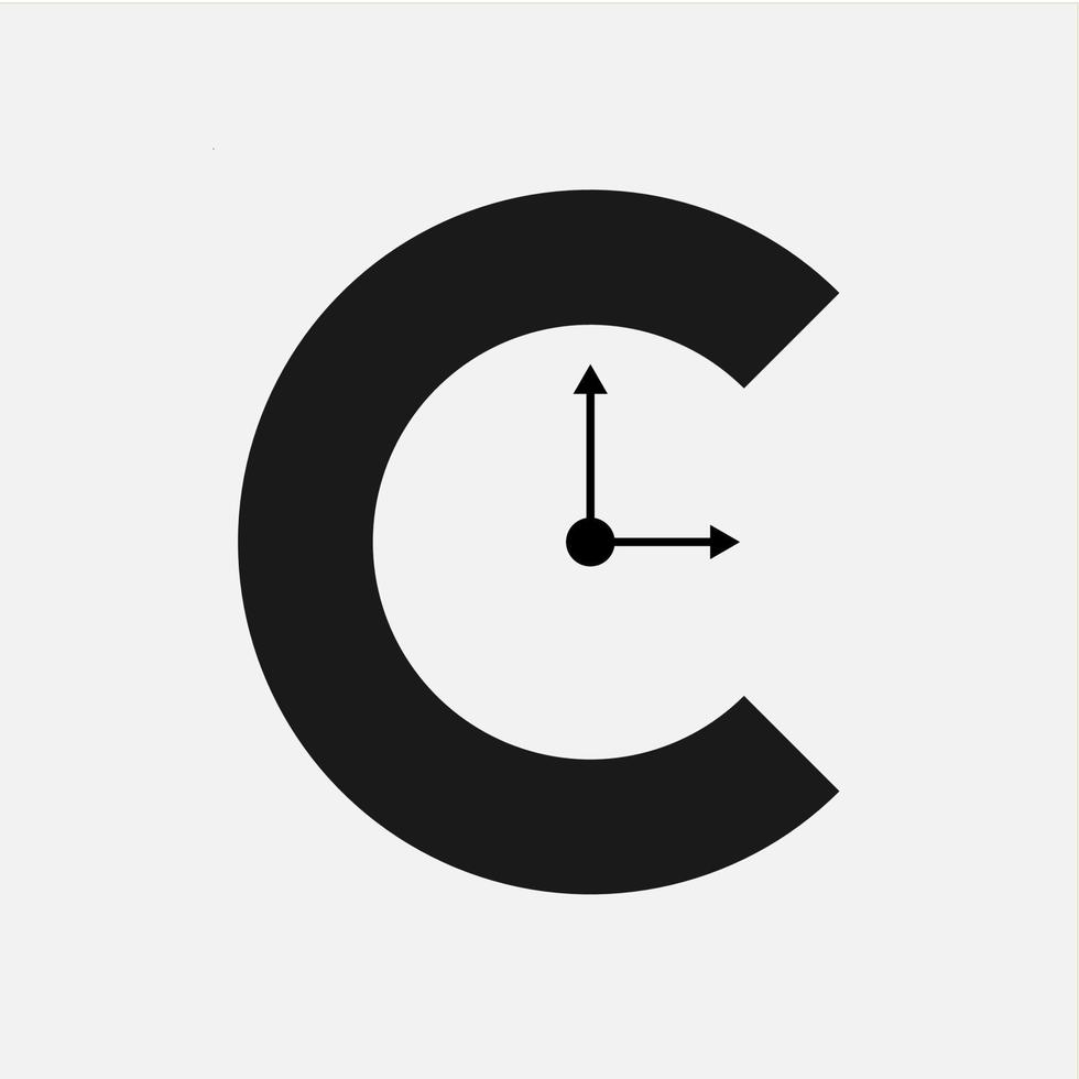 Letter C icon logo with some element vector design template