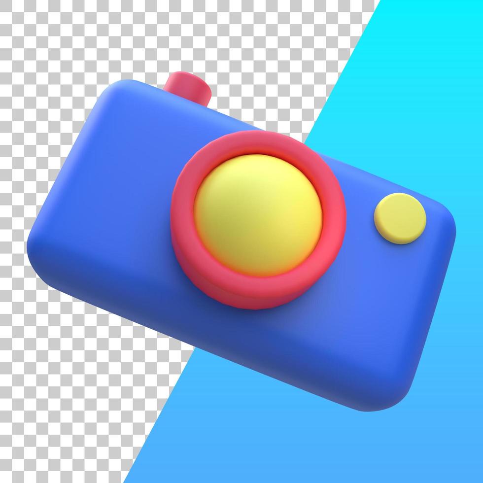 3d render camera icon photo