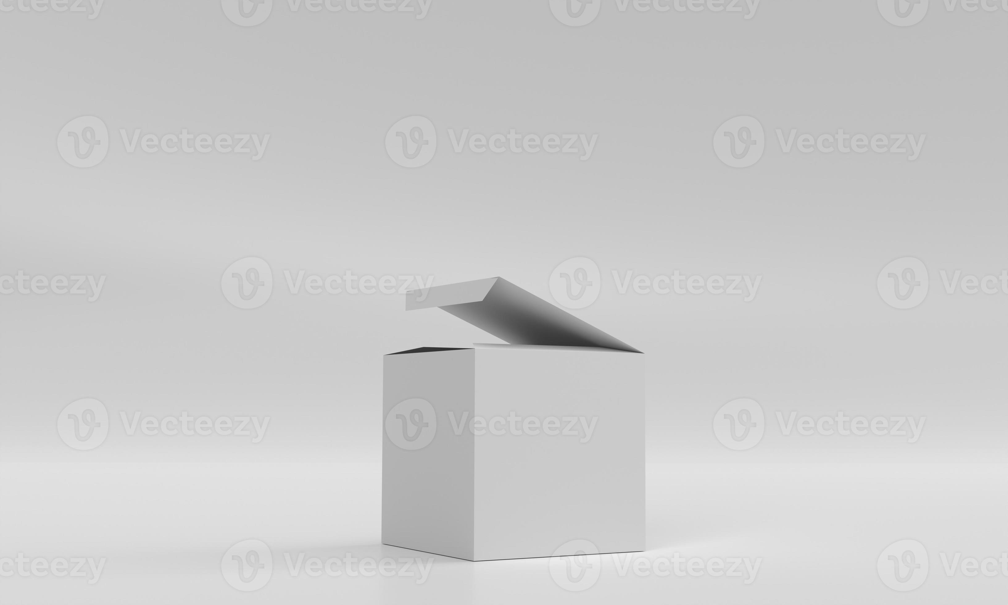 3d illustration of empty box packaging for brand mockup on 3d rendering 17732278 Stock Photo at