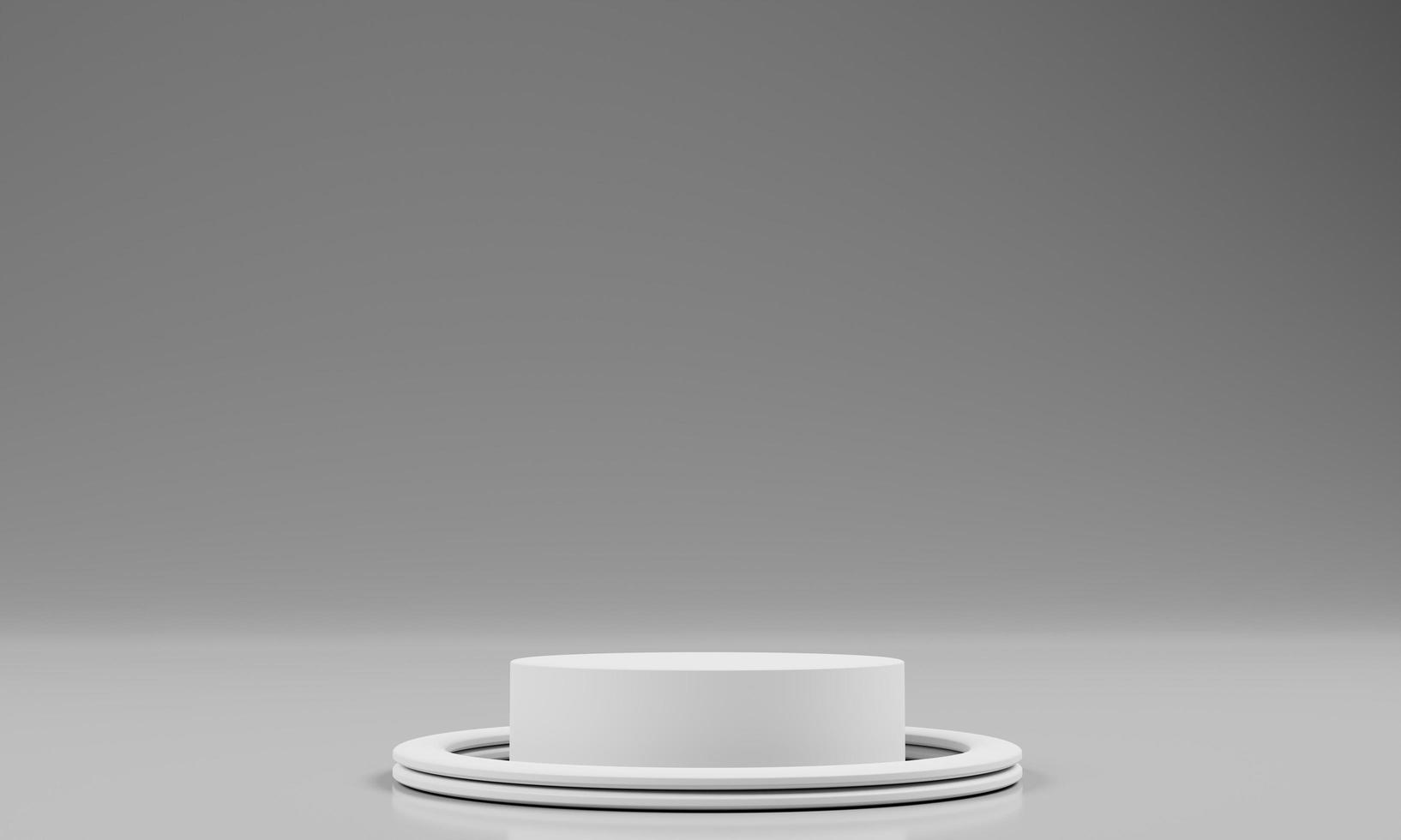 minimalist background for product presentation with empty podium on 3d rendering photo