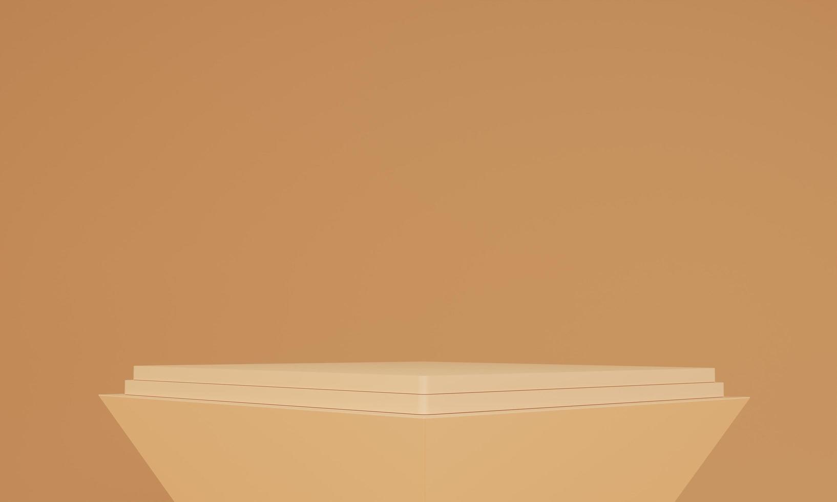 minimalist scene with 3d podium for product advertising on 3d rendering photo