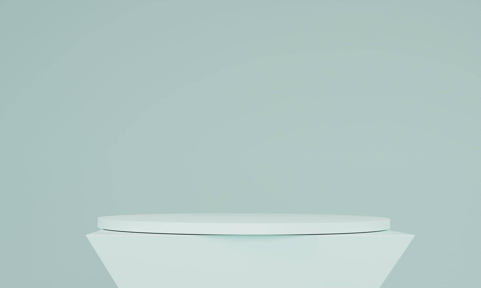 minimalist scene with podium for product backdrop on 3d rendering photo