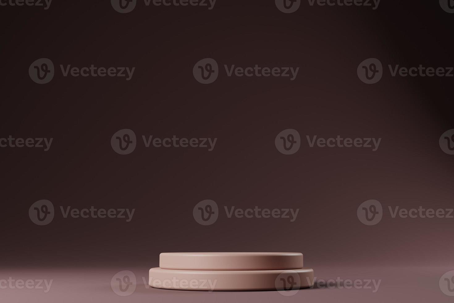 simple product podium on 3d rendering photo