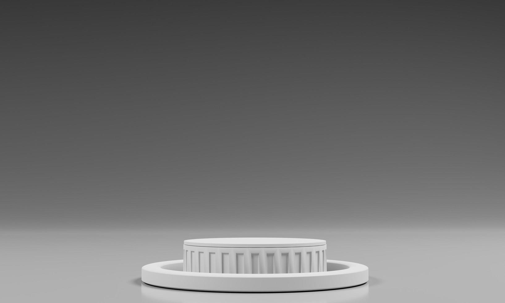 minimalist background for product backdrop with white podium on 3d rendering photo