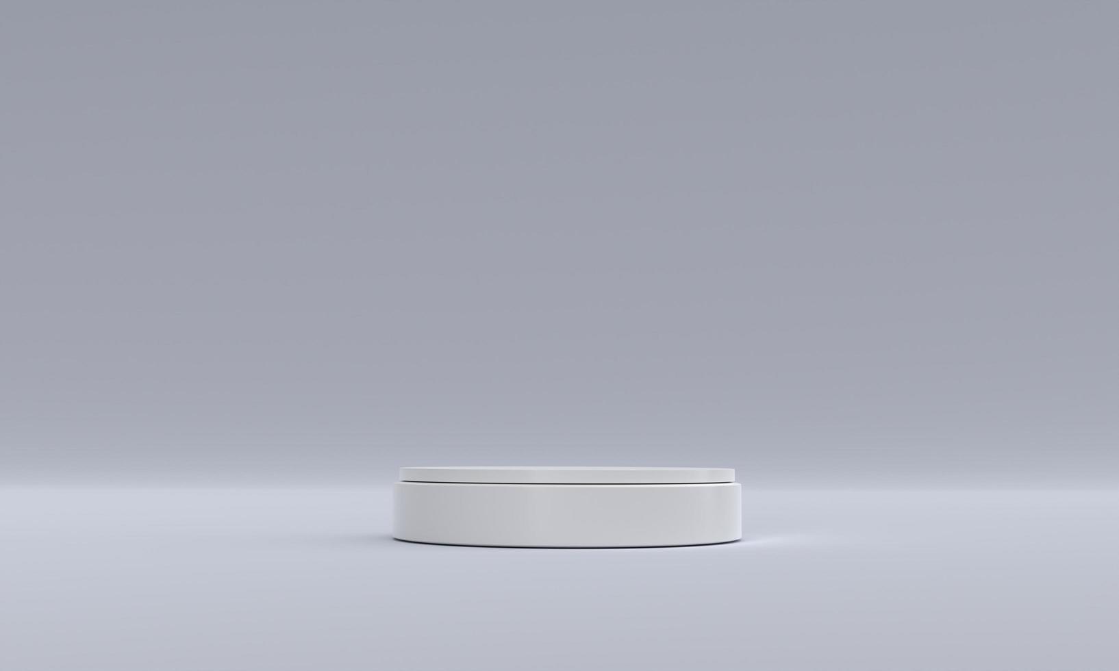 simple minimalist podium background for product presentation on 3d rendering photo