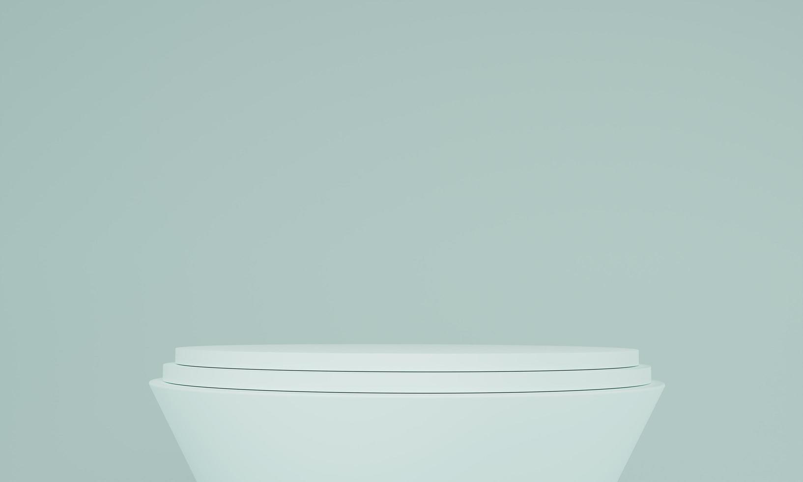 minimalist scene with podium for product presentation on 3d rendering photo