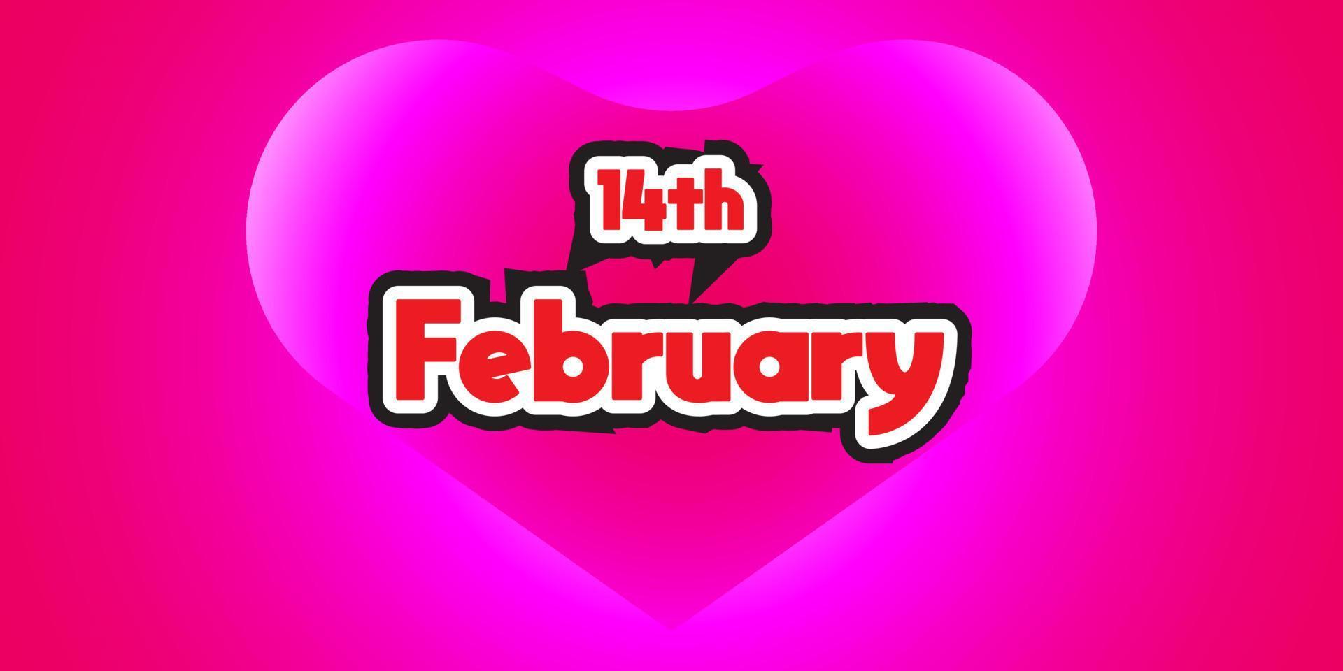 14th february valentines day background banner, happy valentines day banner vector