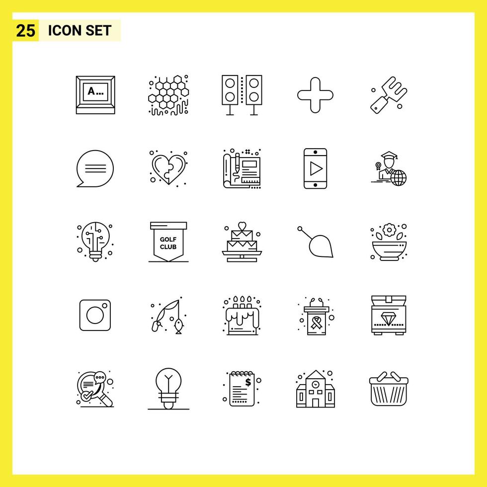 Modern Set of 25 Lines Pictograph of agriculture plus devices new technology Editable Vector Design Elements