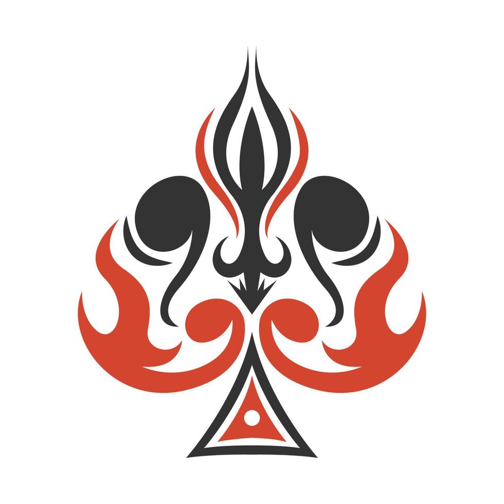 Playing card games icon logo design vector