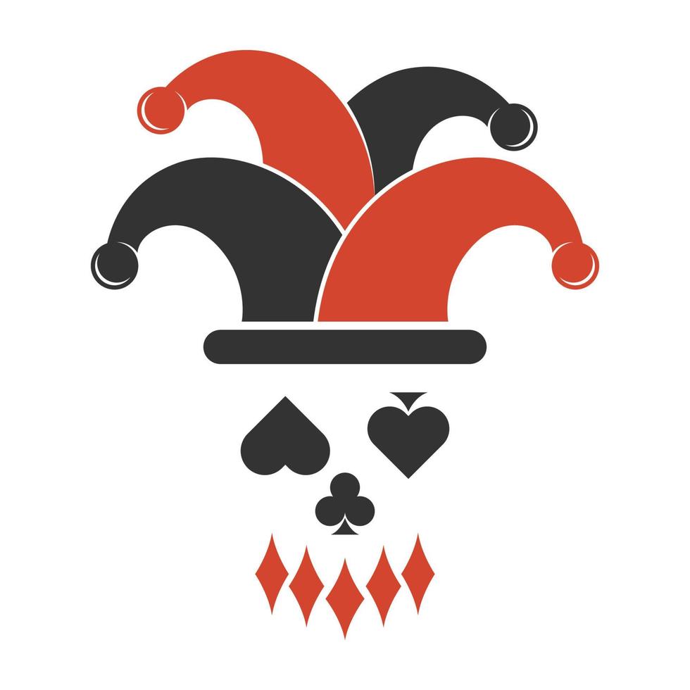 Playing card games icon logo design vector