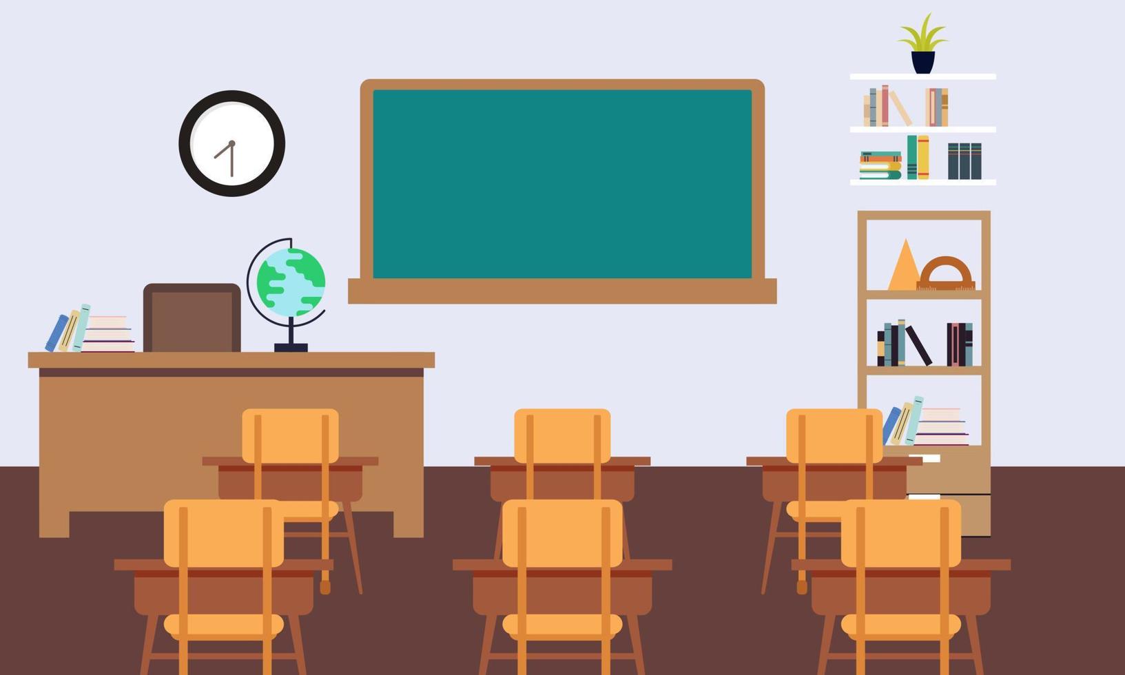 Modern empthy classroom background 366922 Vector Art at Vecteezy