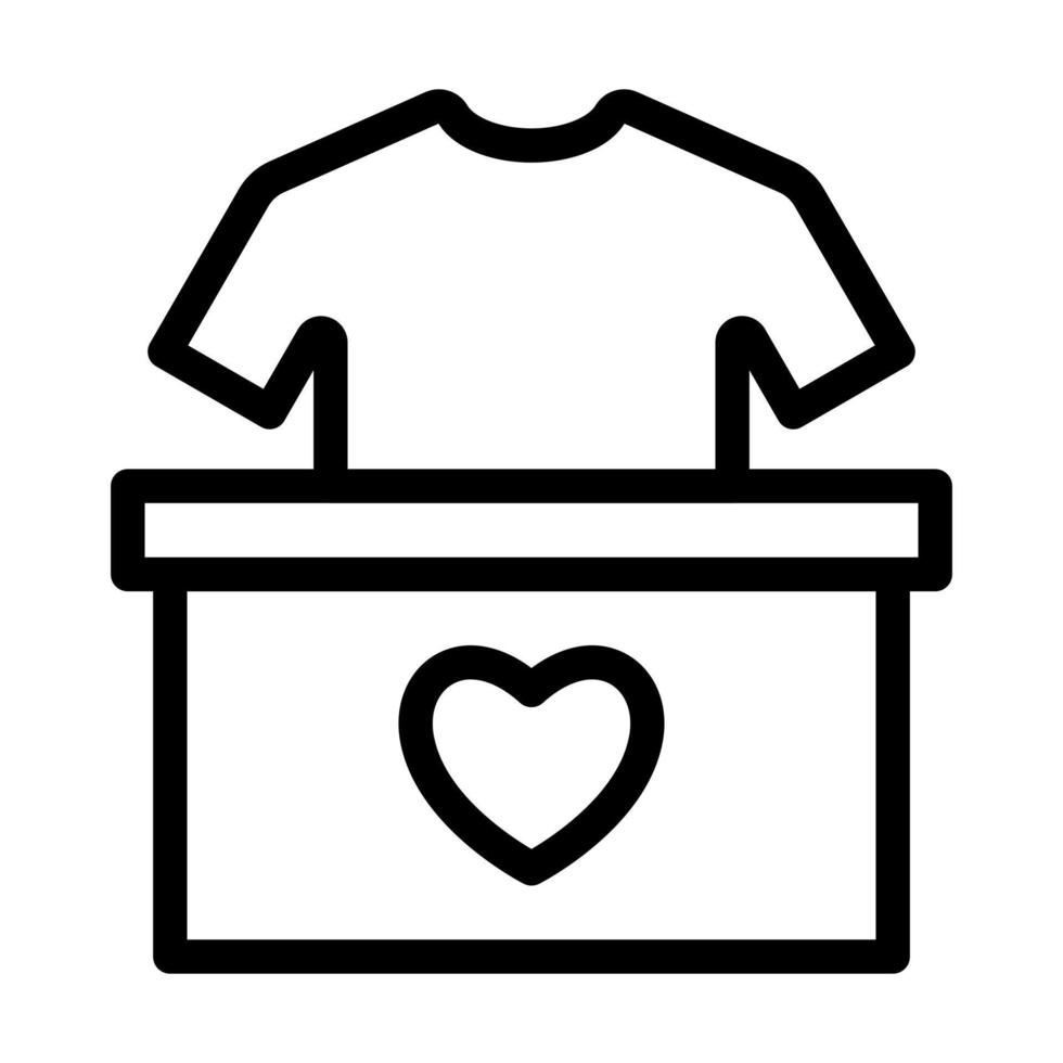 Clothes Donation Icon Design vector