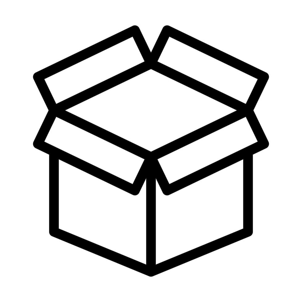Open Box Icon Design vector