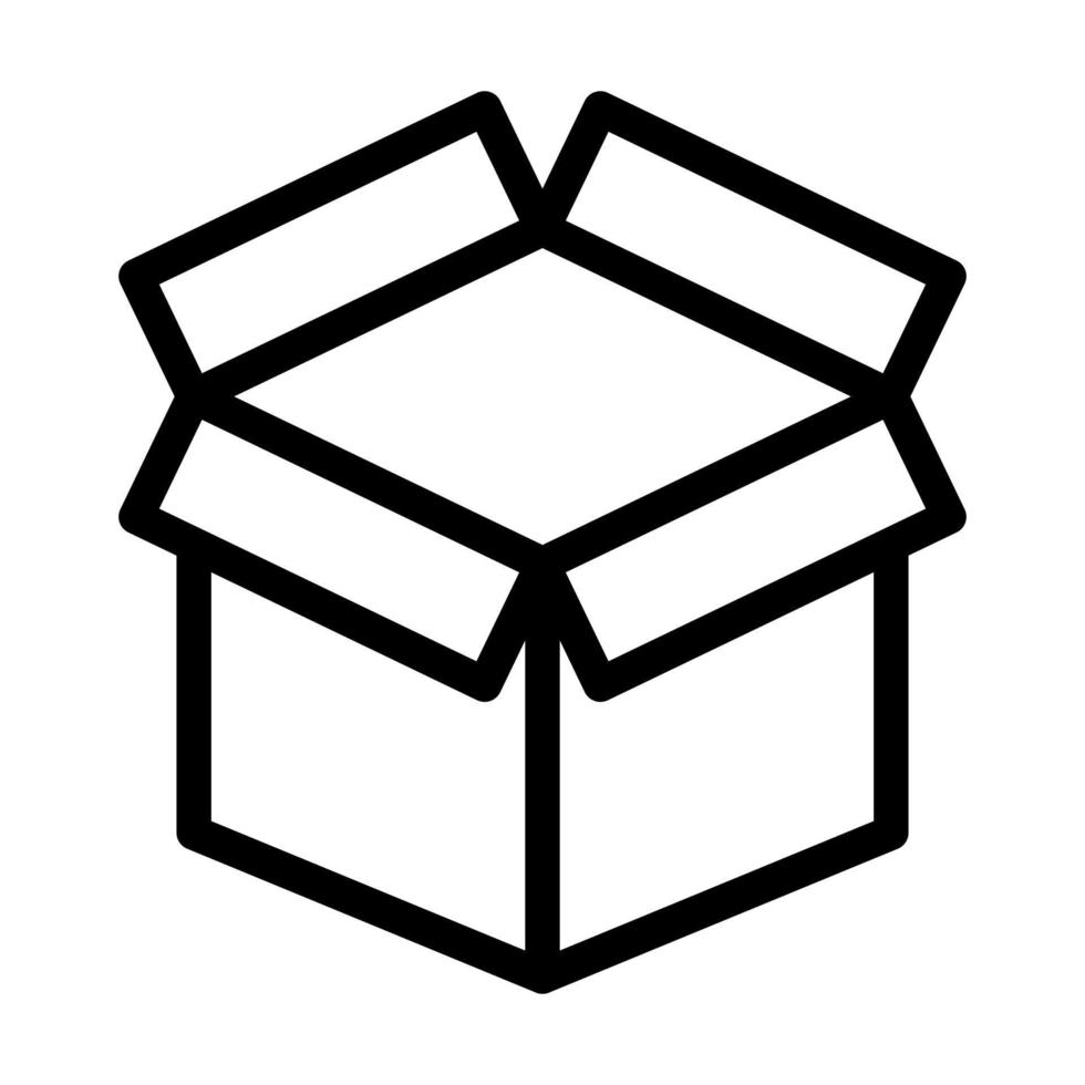 diseño de icono de caja abierta vector