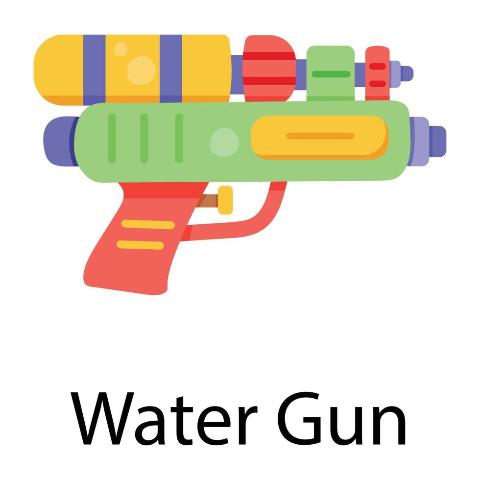 pistola de agua de moda vector