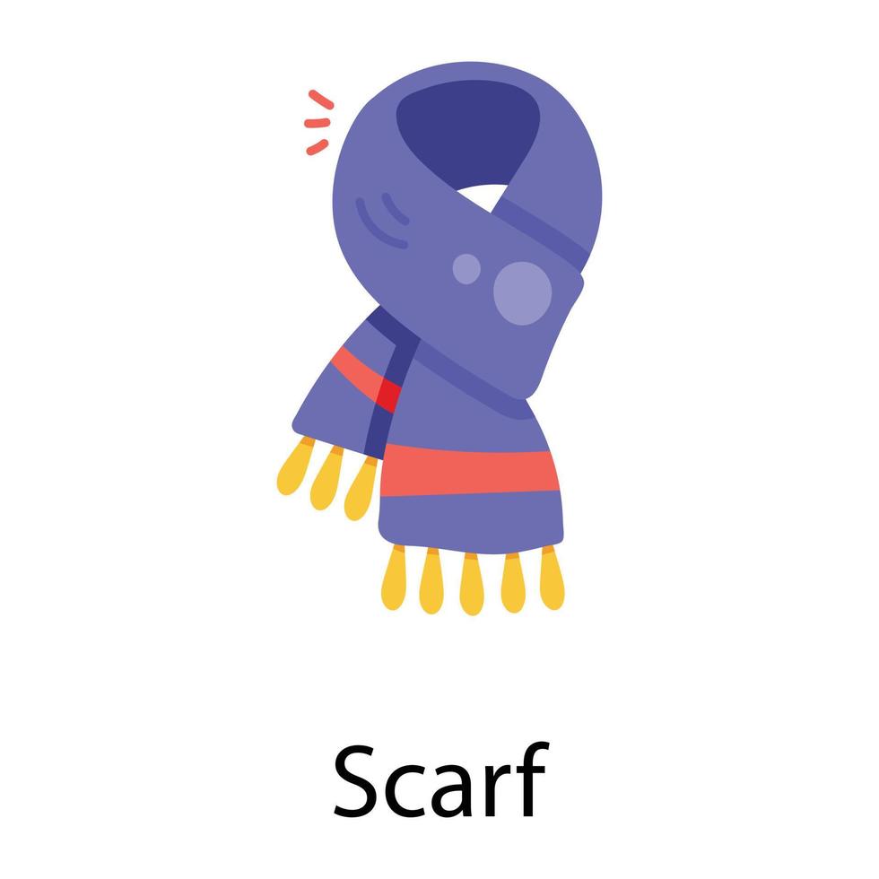 Trendy Scarf Concepts vector