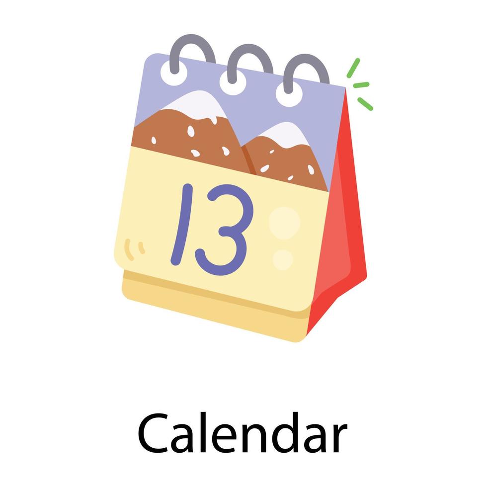 conceptos de calendario de moda vector