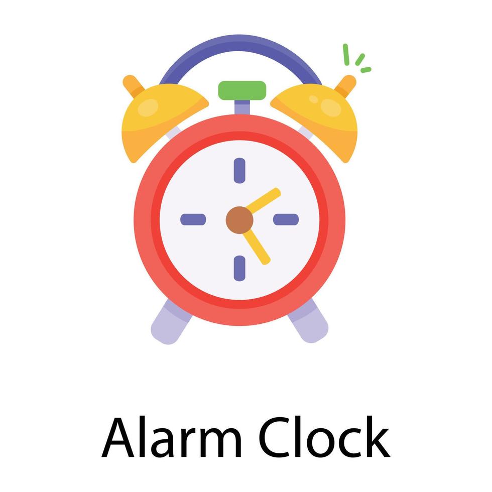 Trendy Alarm Clock vector