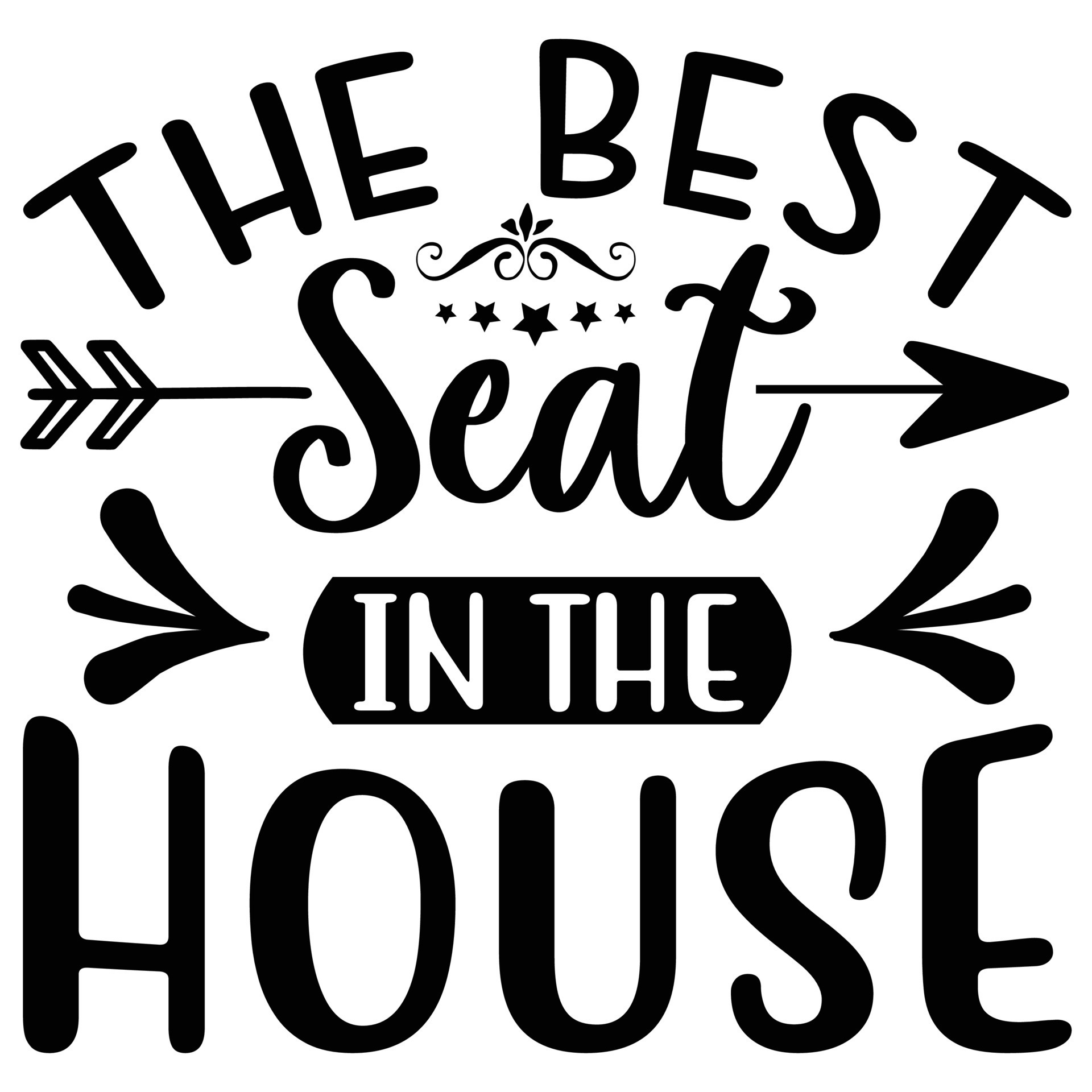 The Best Seat In The House 17734139 Vector Art at Vecteezy