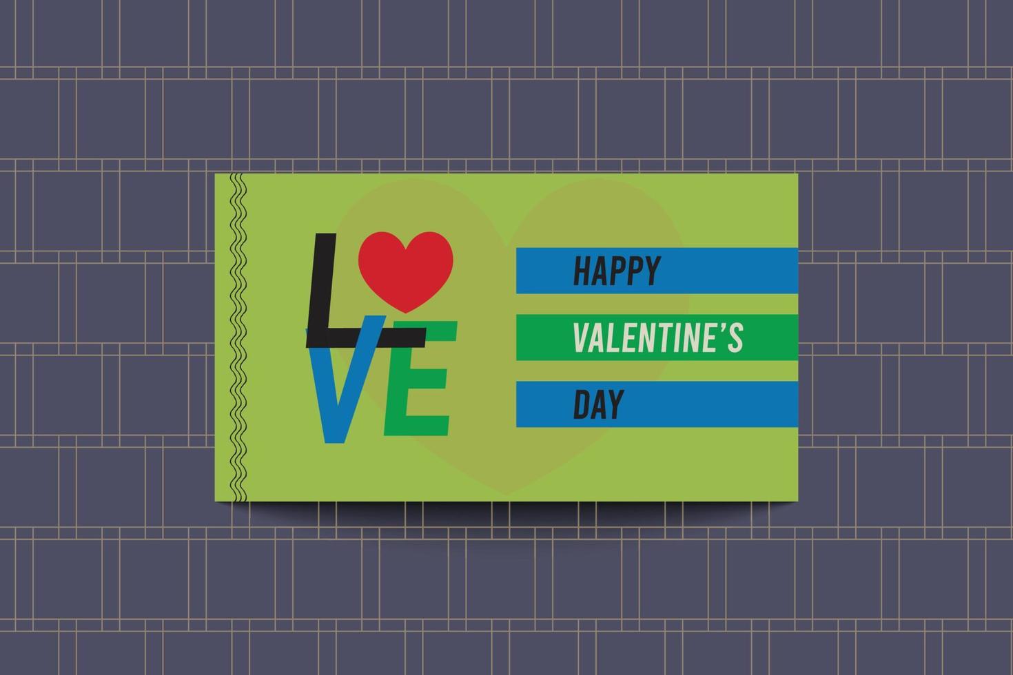 Happy valentine's day with a love banner background vector