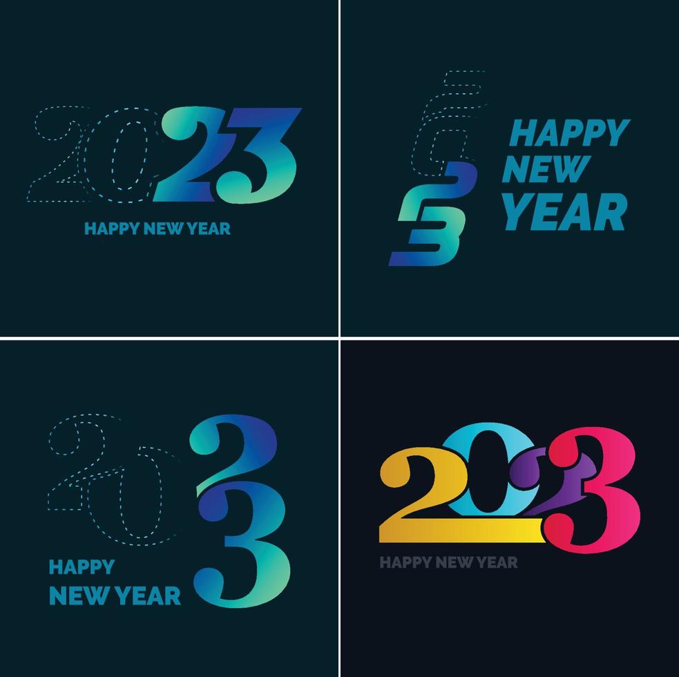 Happy New Year 2023 vector