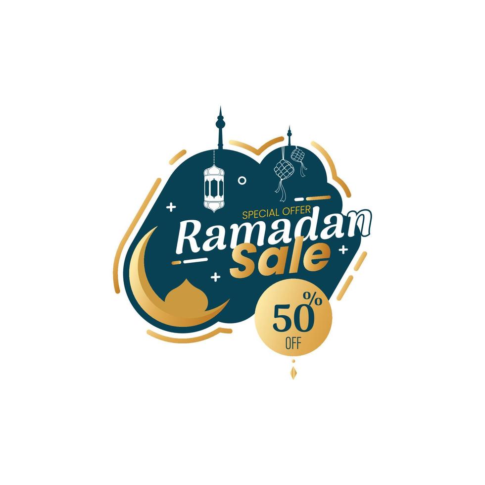 Ramadan Sale Discount Banner Template Promotion Design for Business, Ramadan Kareem Islamic Holy Month. vector