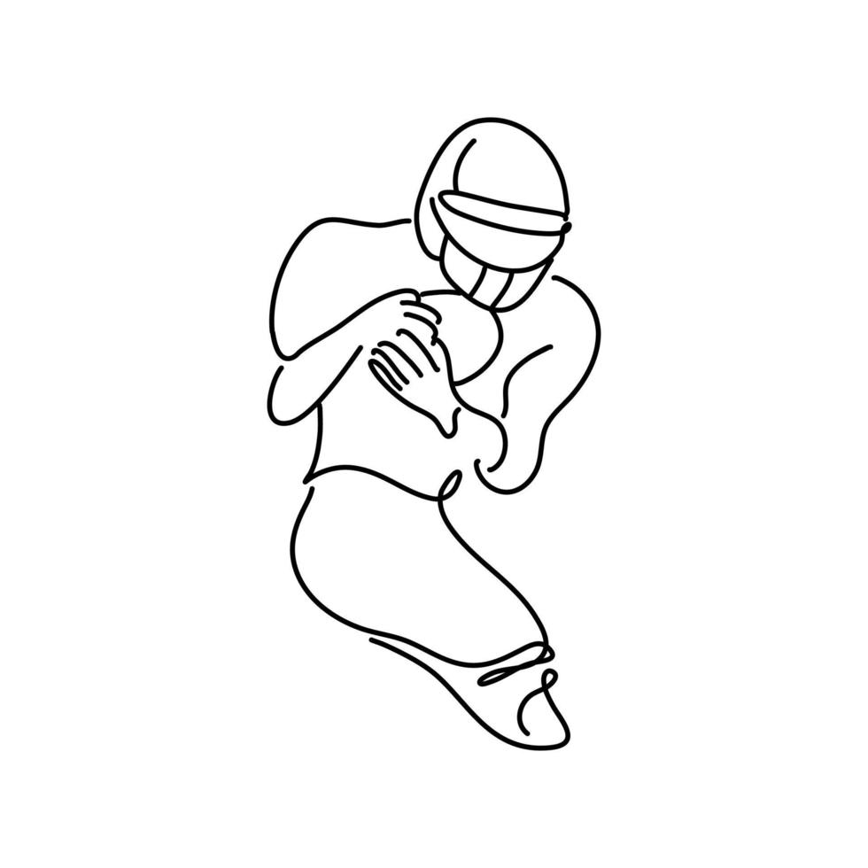 super bowl continuous drawing line art minimalist. isolated white. suitable for pillows, wall art, t-shirts, etc. vector illustration