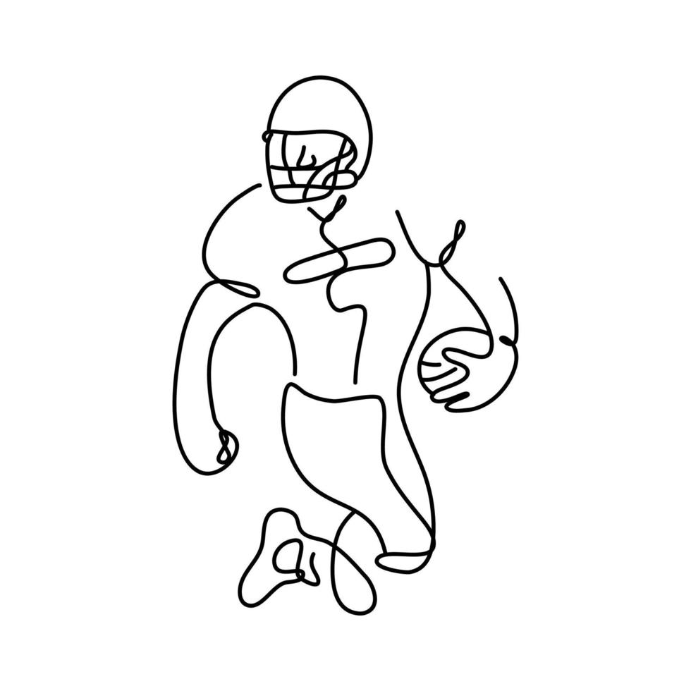 super bowl dibujo continuo arte lineal minimalista. blanco aislado. adecuado para almohadas, arte mural, camisetas, etc. ilustración vectorial vector