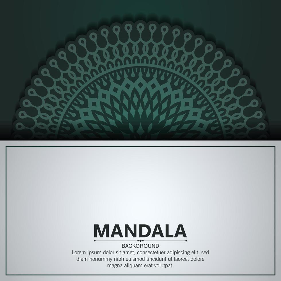 decorative mandala ornamental background design template vector