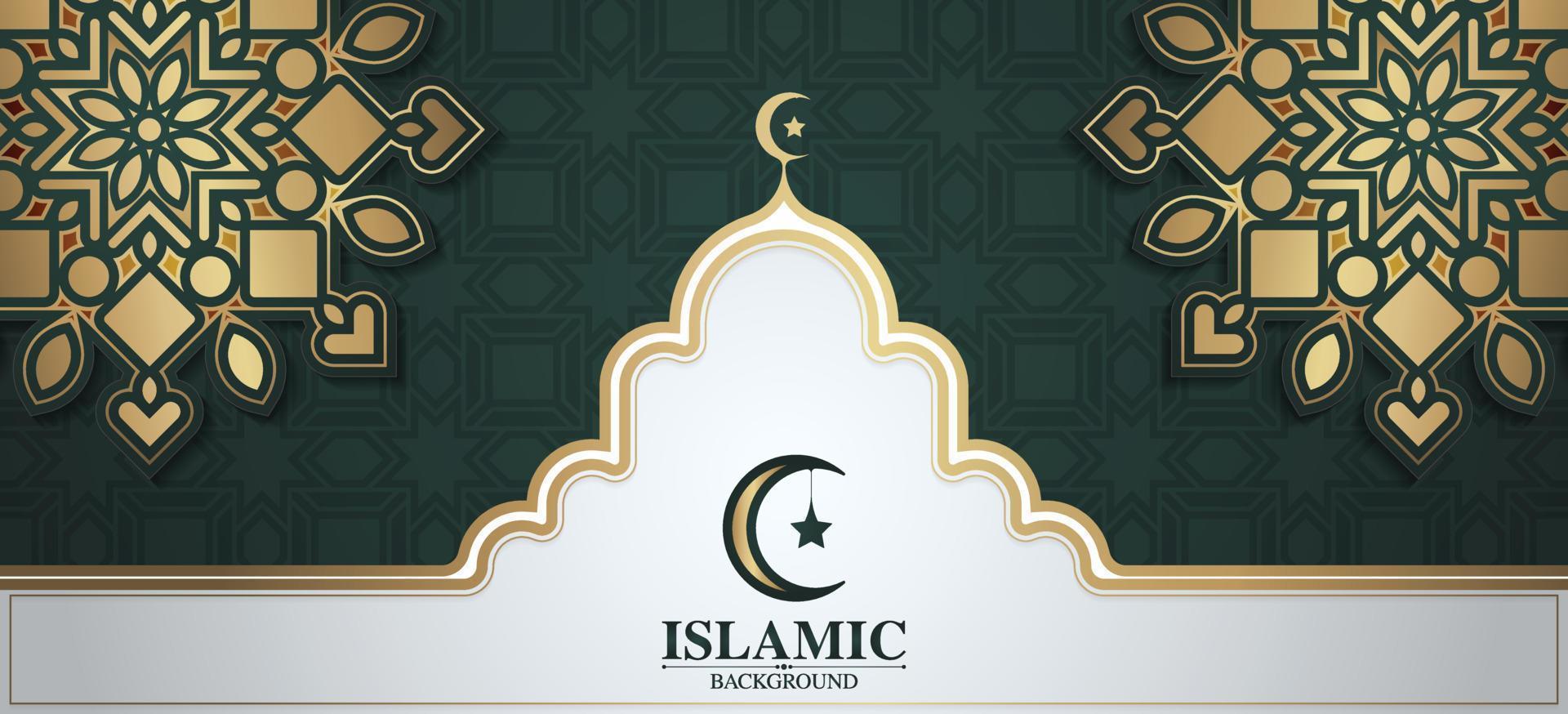 Luxury mandala background with arabesque arabic islamic east pattern vector