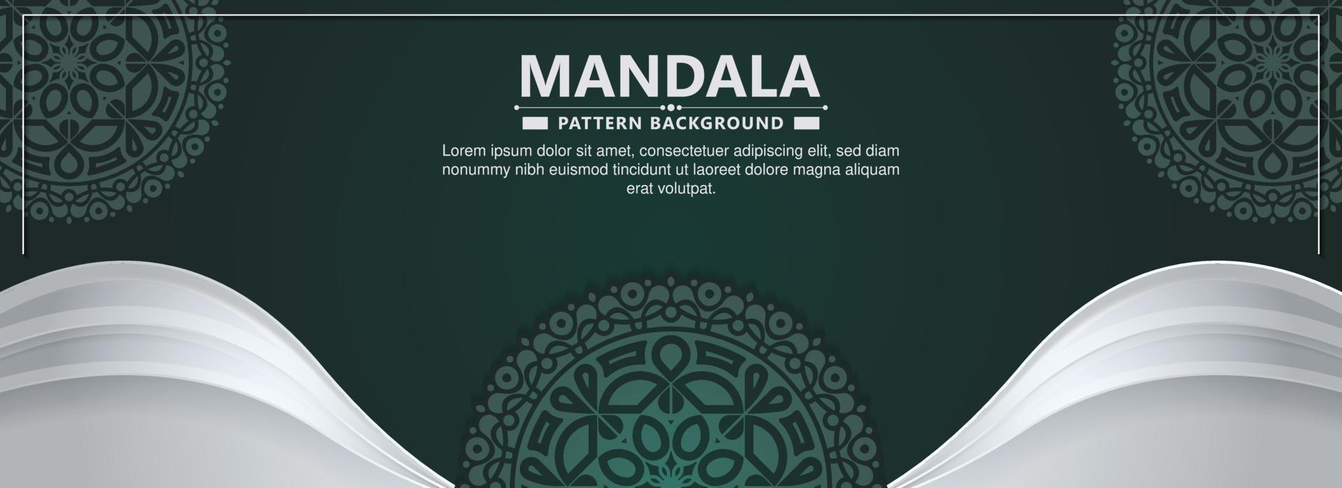 plantilla de diseño de fondo ornamental mandala decorativa vector