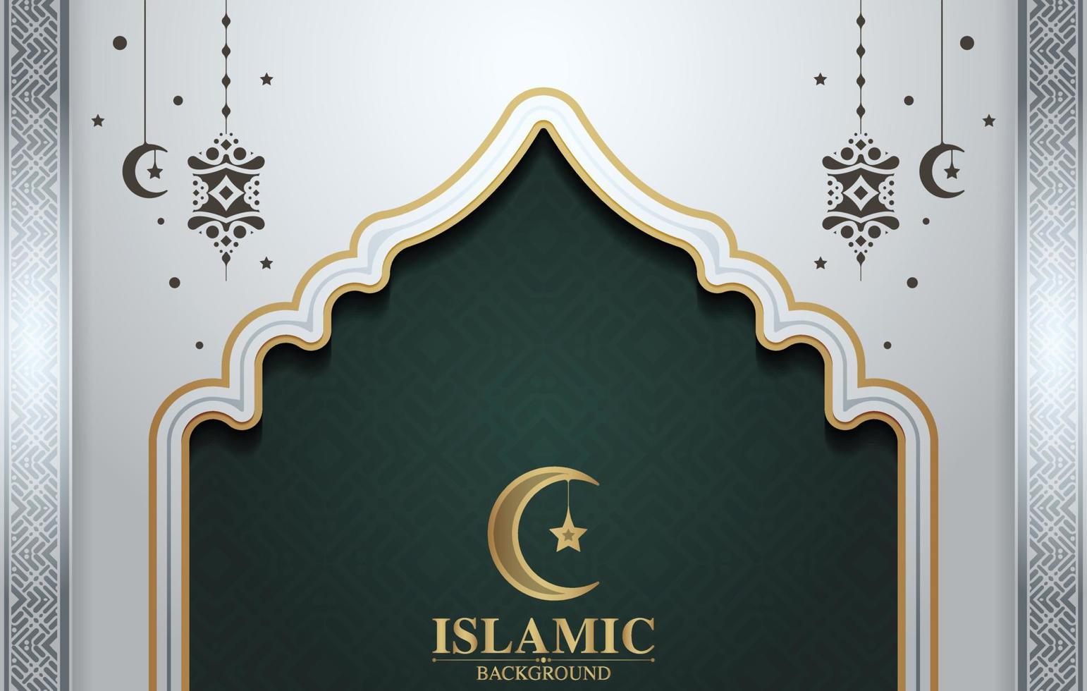 Elegant decoration islamic background vector