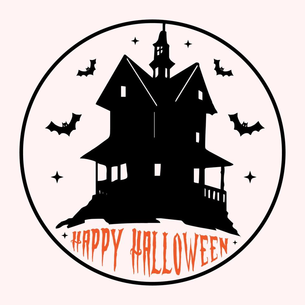Happy Halloween typography design vector file