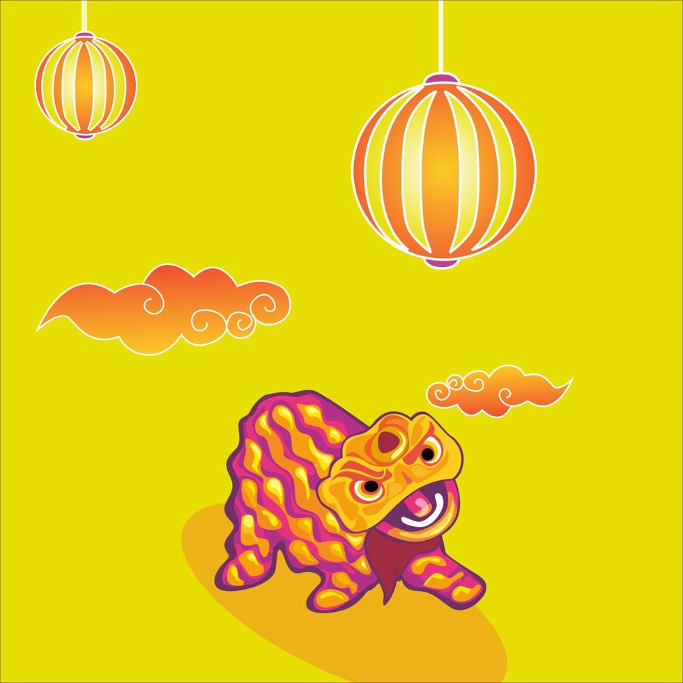 barongsai chinese new year vektor vector