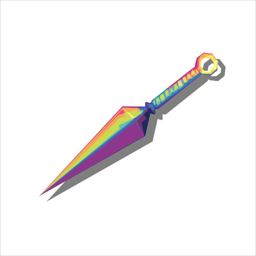 KUNAI POP ART vector