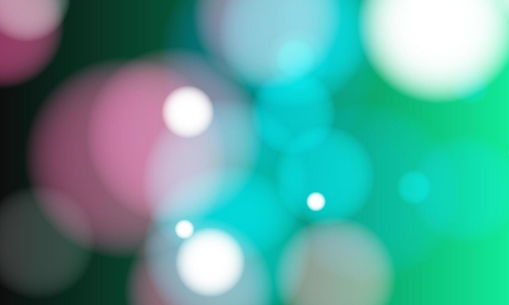 efecto de onda de luces bokeh luces brillantes borrosas sobre fondo colorido vector