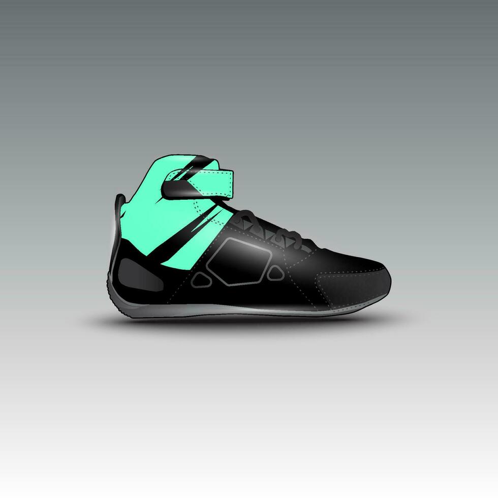 design of drag race shoes with gravis racing vector motif